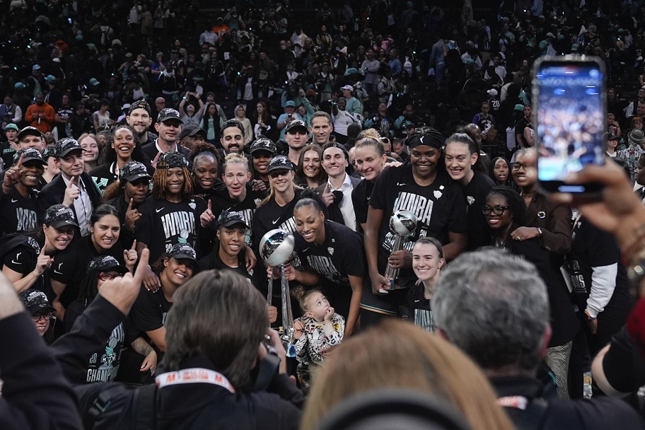 The New York Liberty win their first WNBA title in 2024.